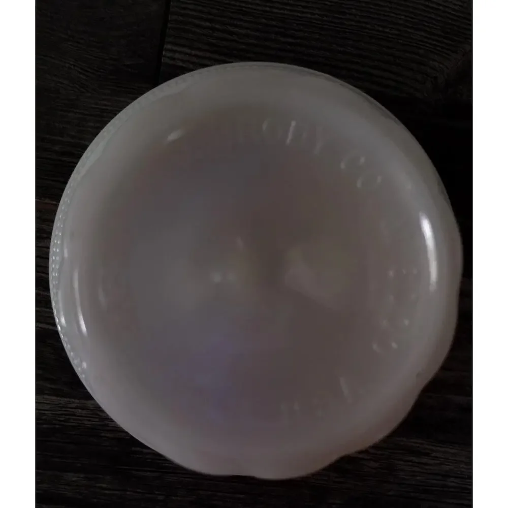 Vintage E.O. Brody Company Milk Glass Pedestal Bowl Mid to Late-20th Century